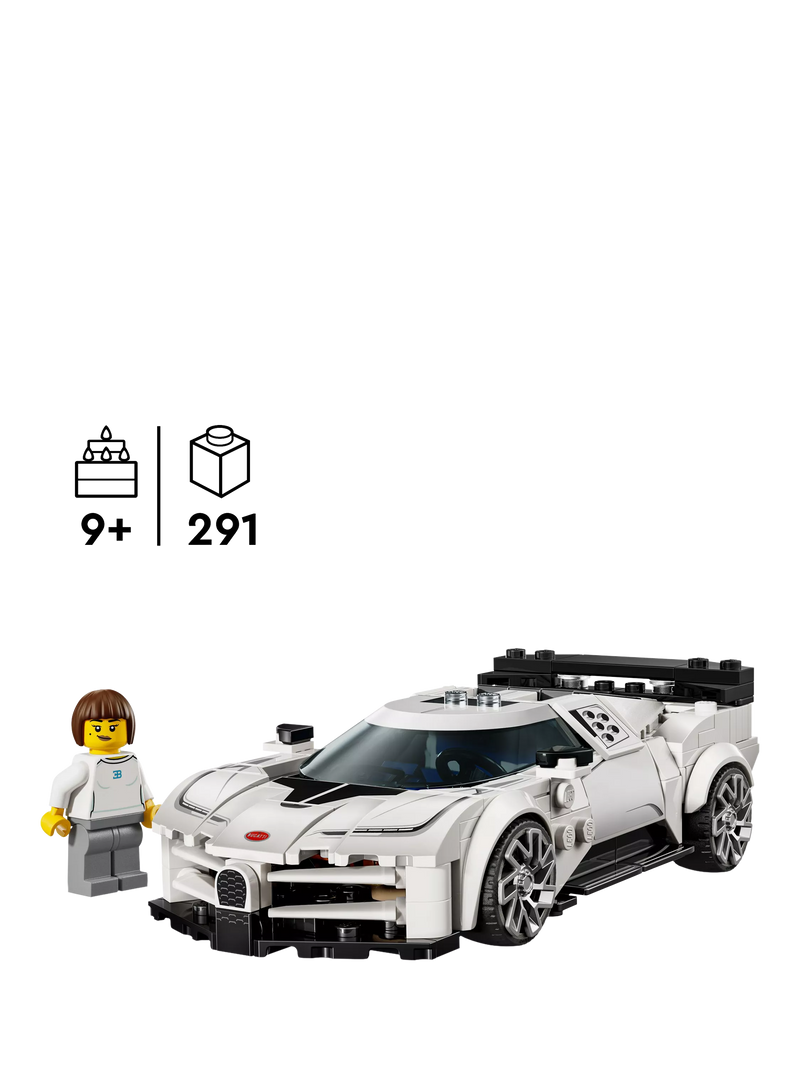 LEGO Bugatti Centodieci sports car model 291 pieces (British brand)