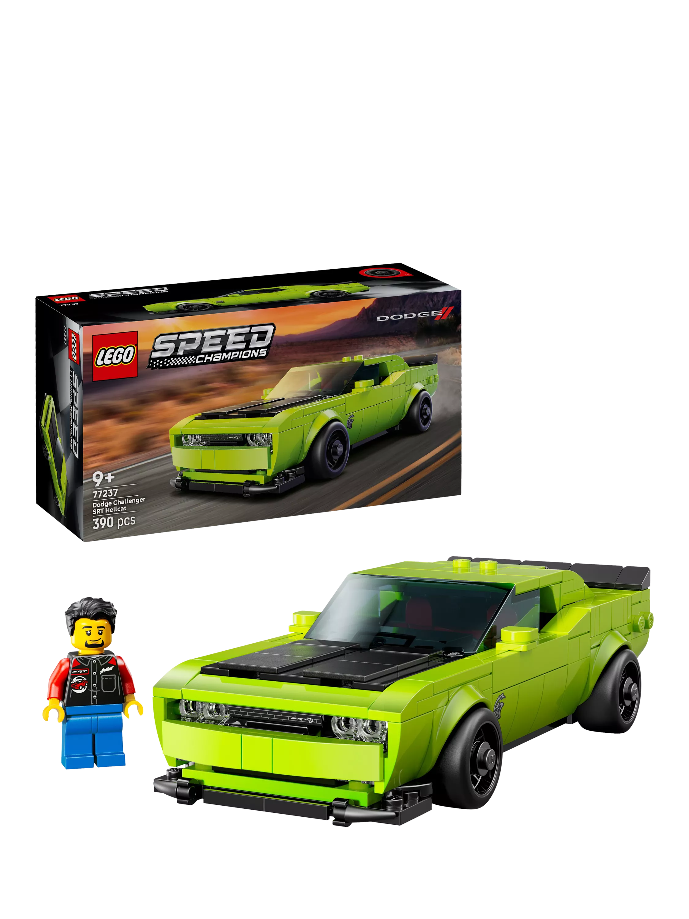 LEGO Speed Champions Dodge Challenger SRT Hellcat building set, UK version