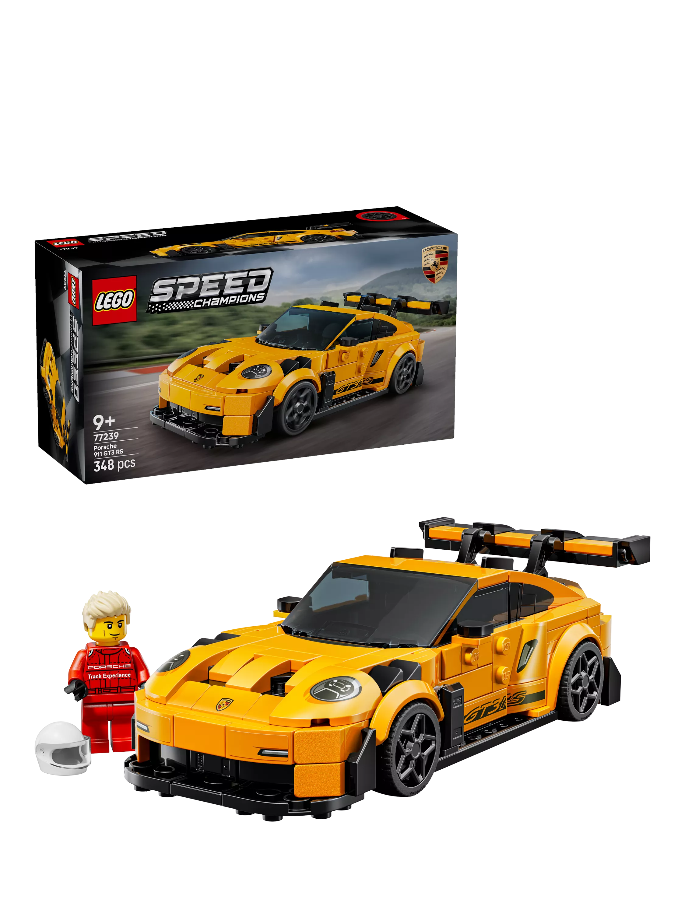 LEGO Porsche 911 GT3 RS building set 77239, UK version