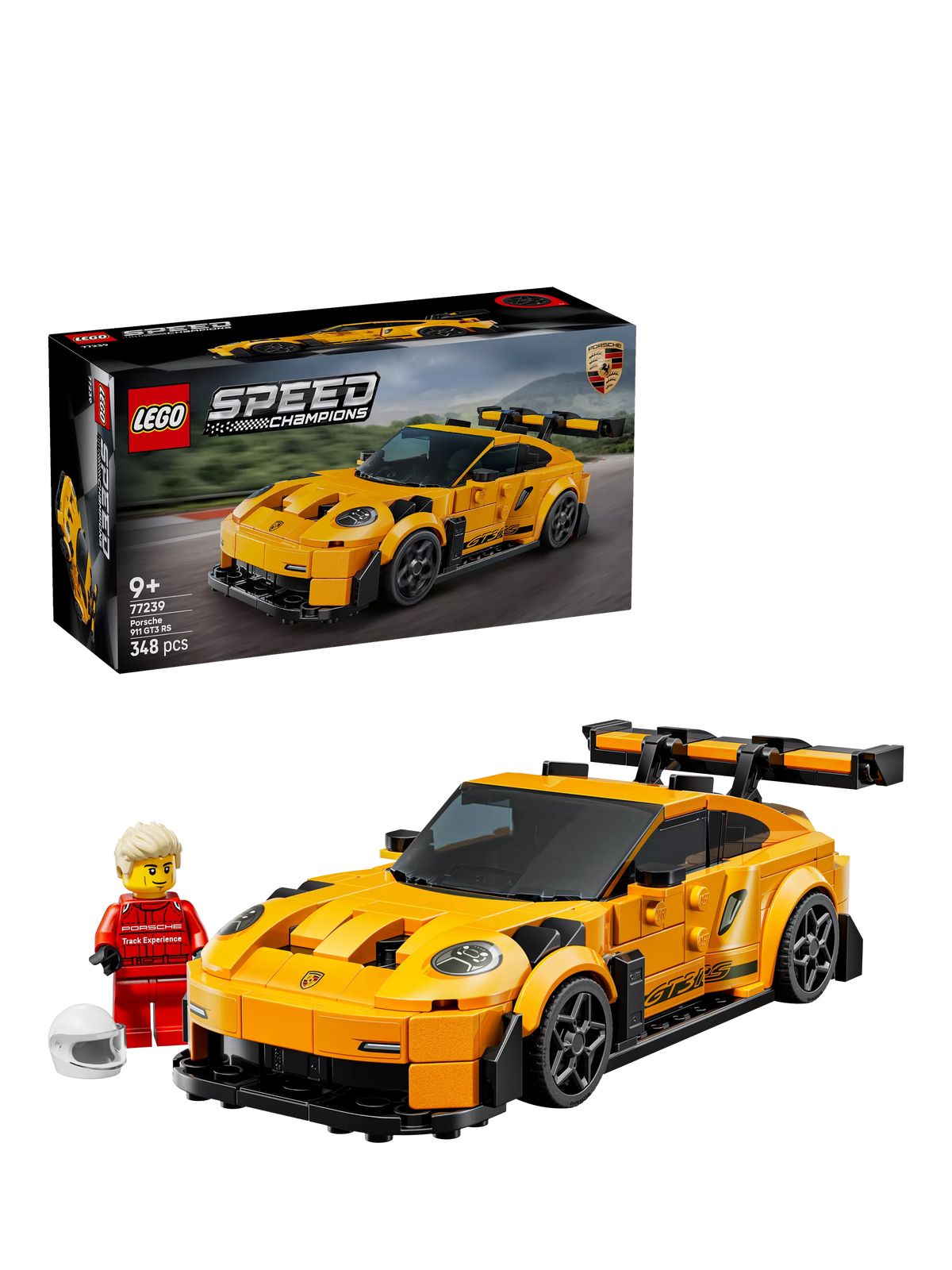 LEGO Porsche 911 GT3 RS building set 77239, UK version