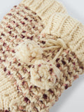 John Lewis chunky knit bootie socks fig (British brand)
