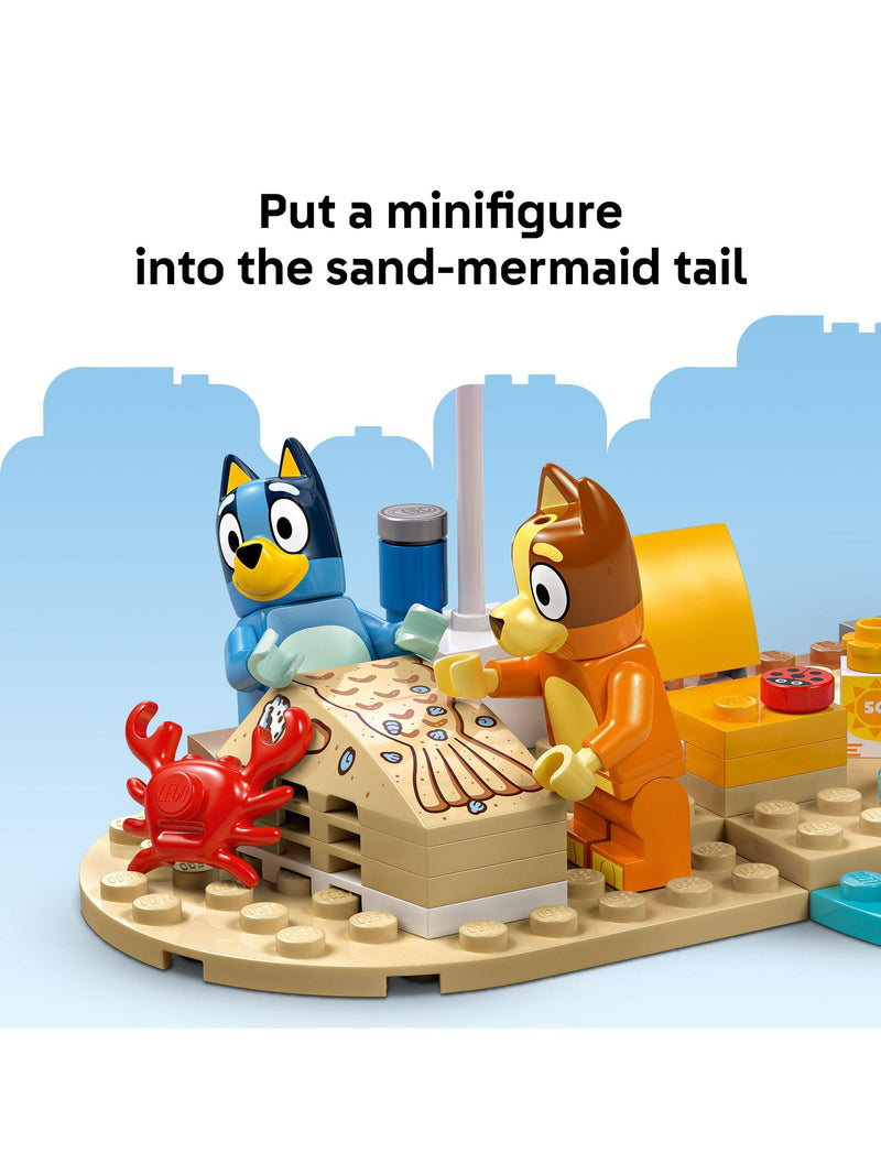 LEGO Bluey beach car trip set 133 pieces, imported from the UK