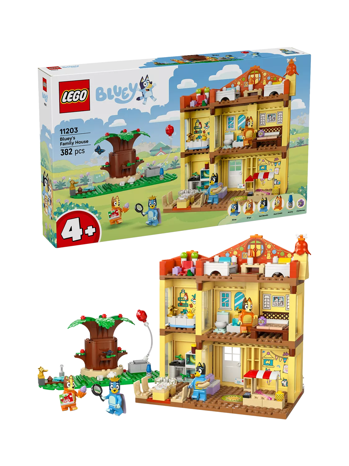 LEGO Bluey's Family House building set 382 pieces - British product
