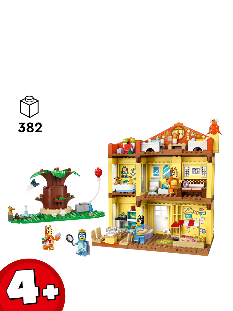 LEGO Bluey's Family House building set 382 pieces - British product