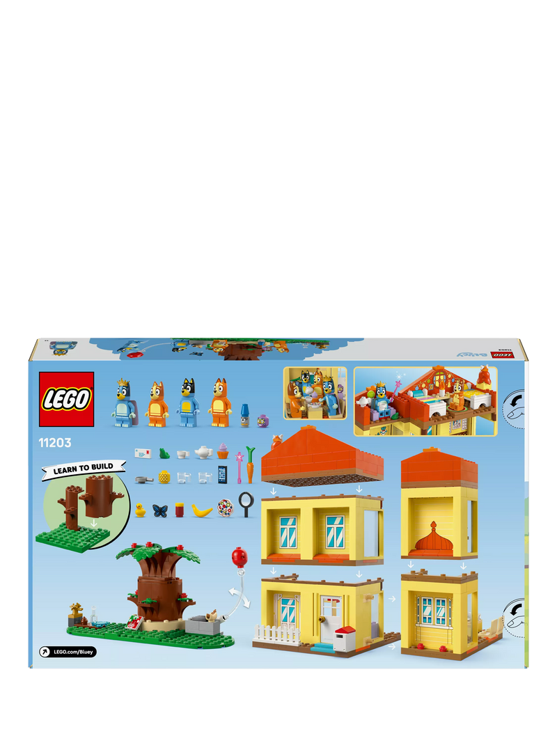 LEGO Bluey's Family House building set 382 pieces - British product