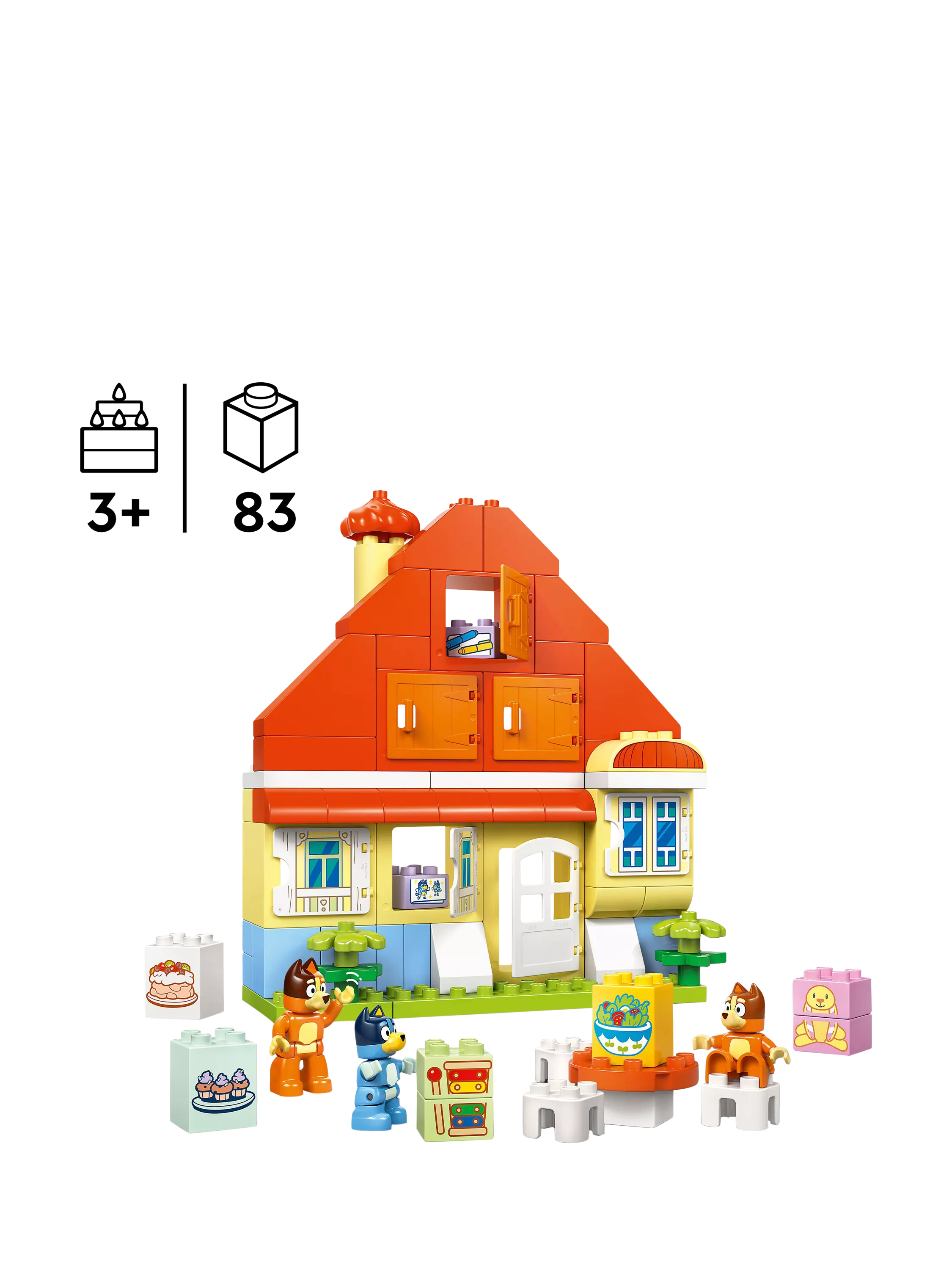LEGO DUPLO Bluey's Family House memory game building set 83 pieces, imported from the UK