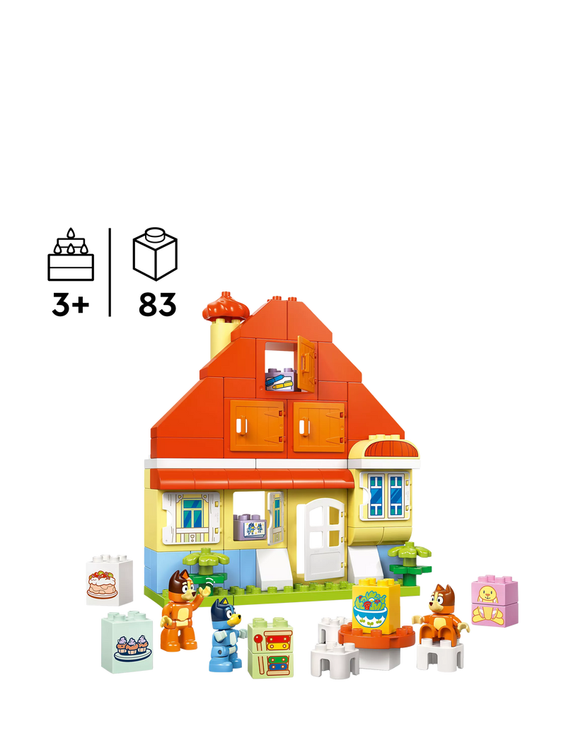 LEGO DUPLO Bluey's Family House memory game building set 83 pieces, imported from the UK