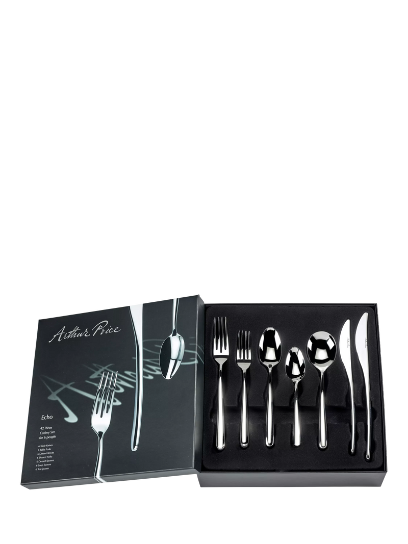 Arthur Price Echo cutlery set 42-piece, imported from the UK