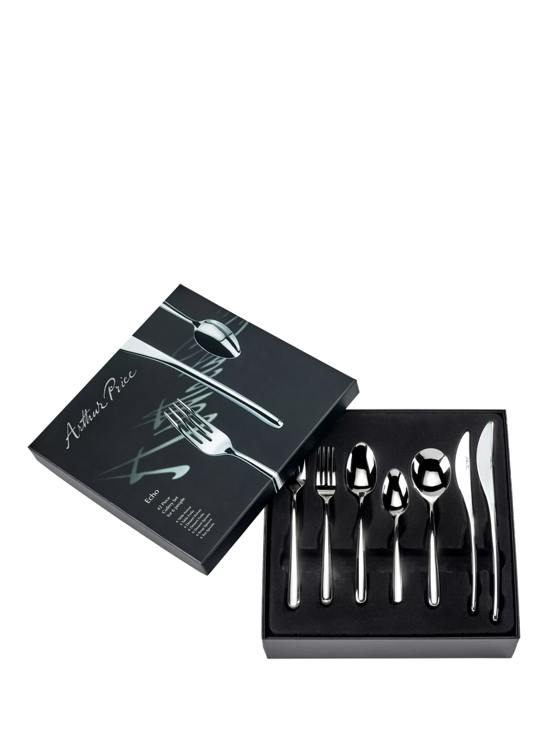 Arthur Price Echo cutlery set 42-piece, imported from the UK