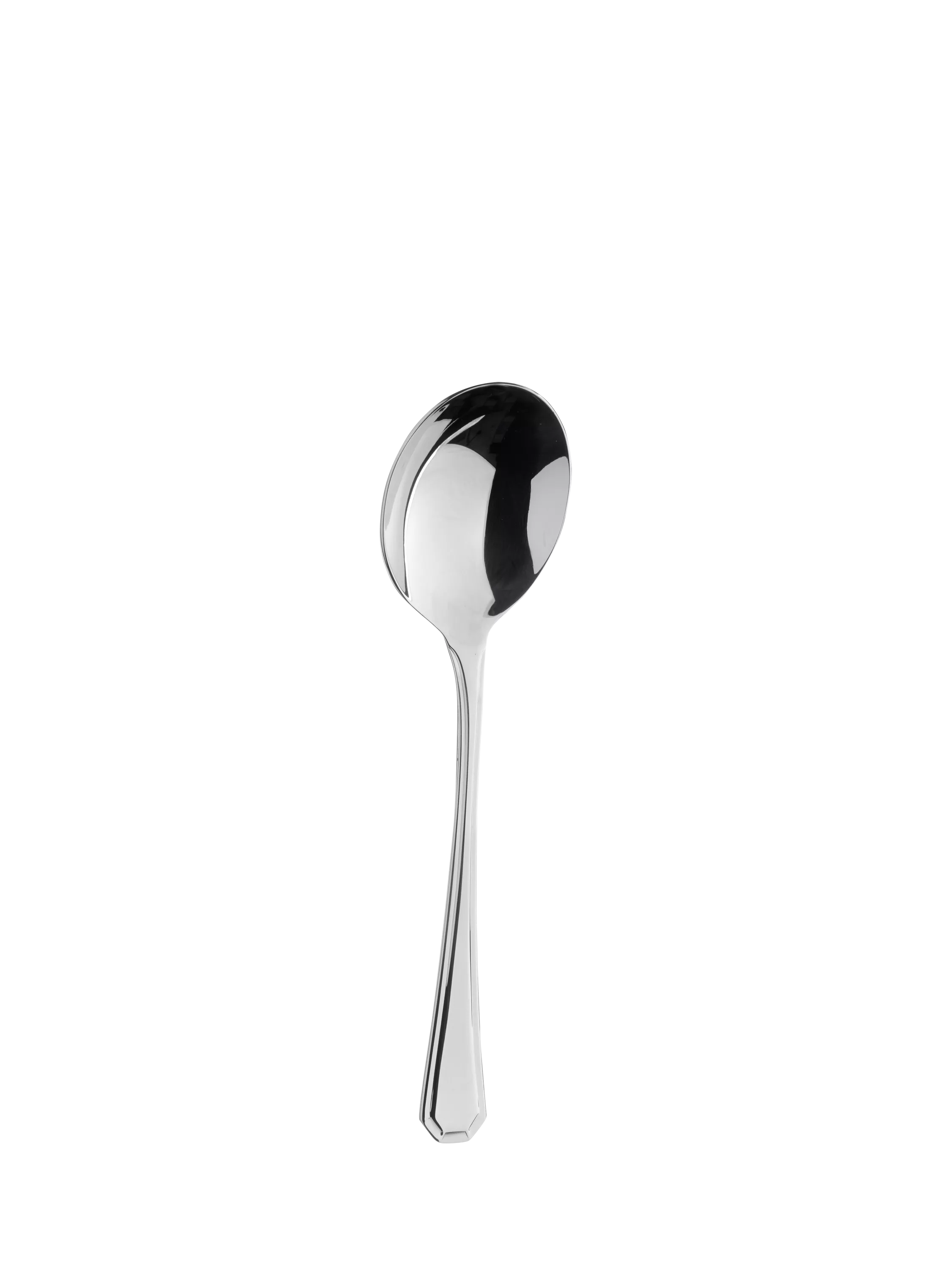 Arthur Price Grecian stainless steel soup spoon - British product