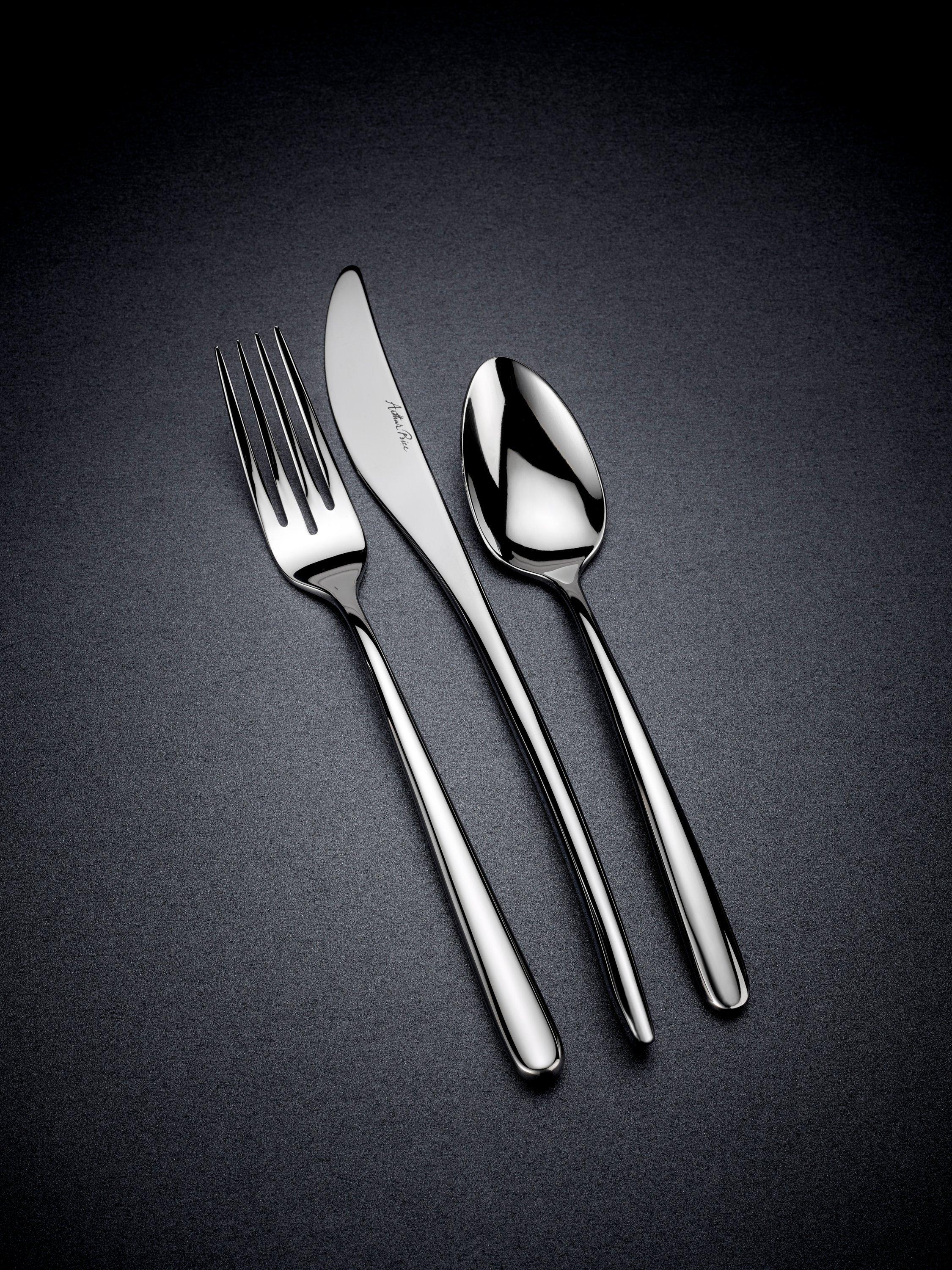 Arthur Price Signature Echo stainless steel dessert spoon (British brand)