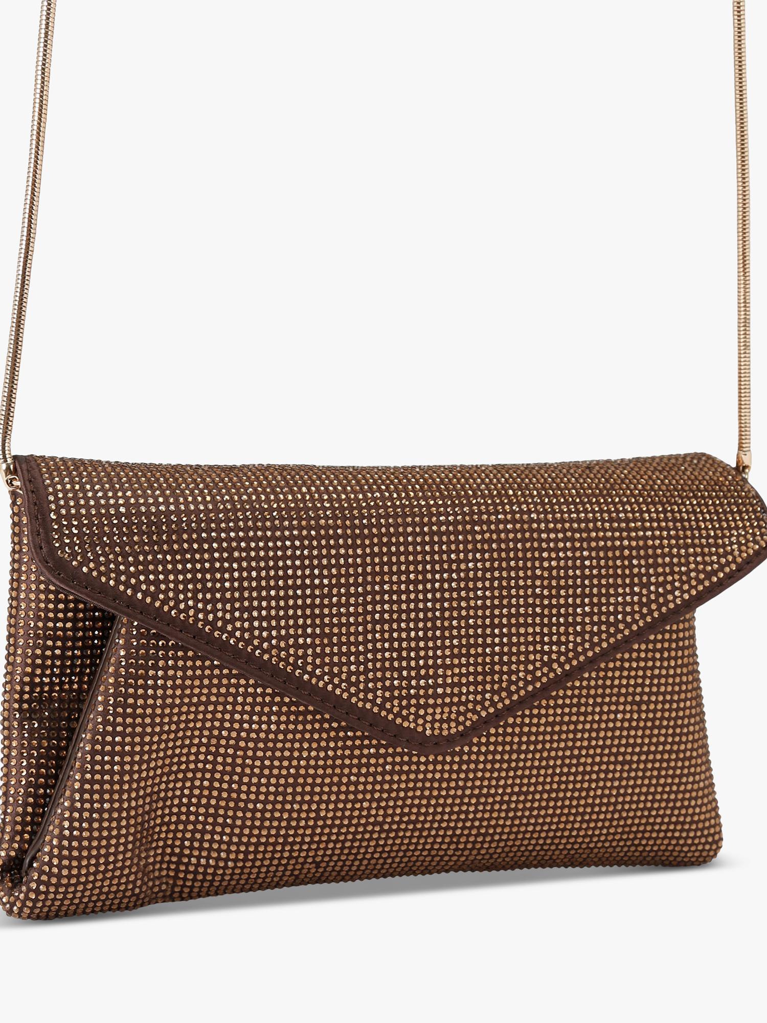 Carvela Stargaze embellished envelope clutch bag - British product