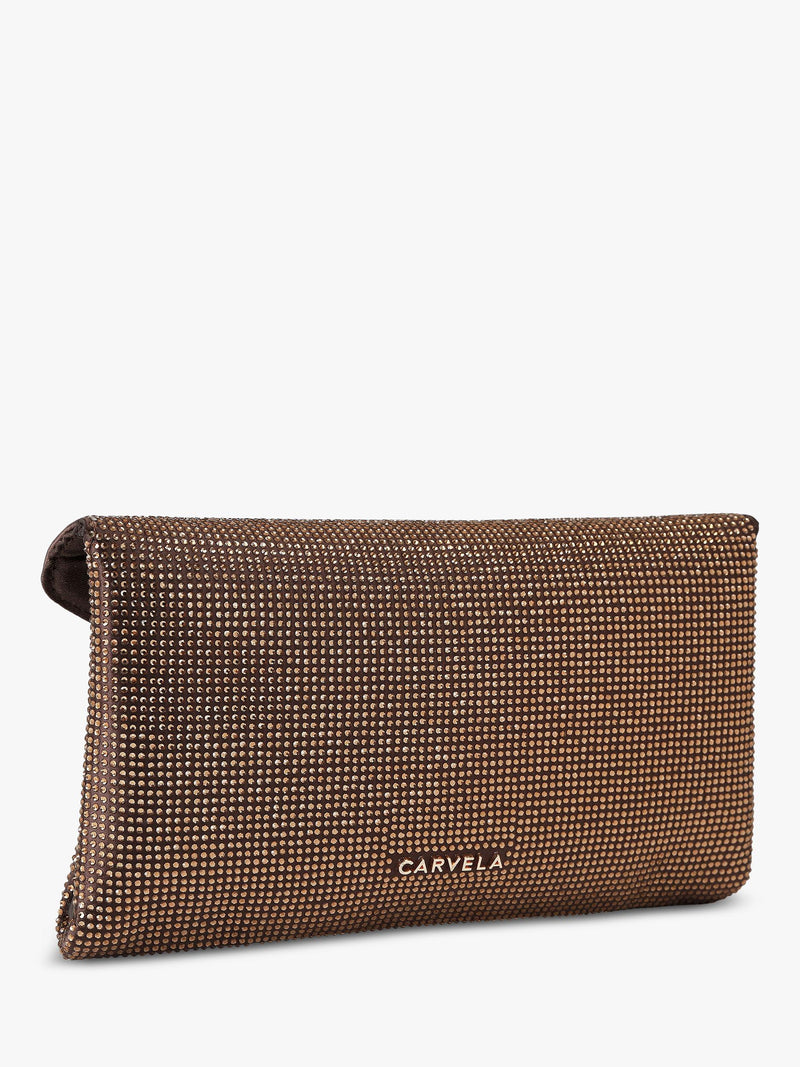 Carvela Stargaze embellished envelope clutch bag - British product