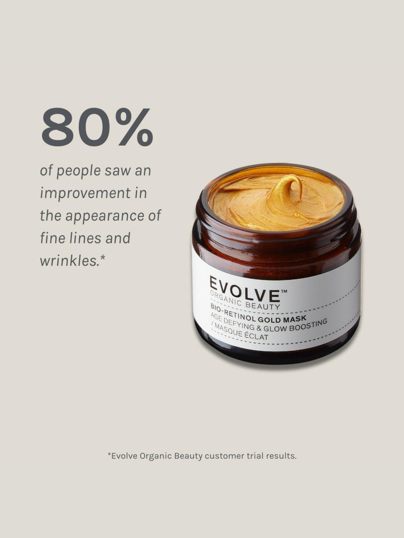 Evolve Organic Beauty Bio-Retinol Gold Face Mask - British product