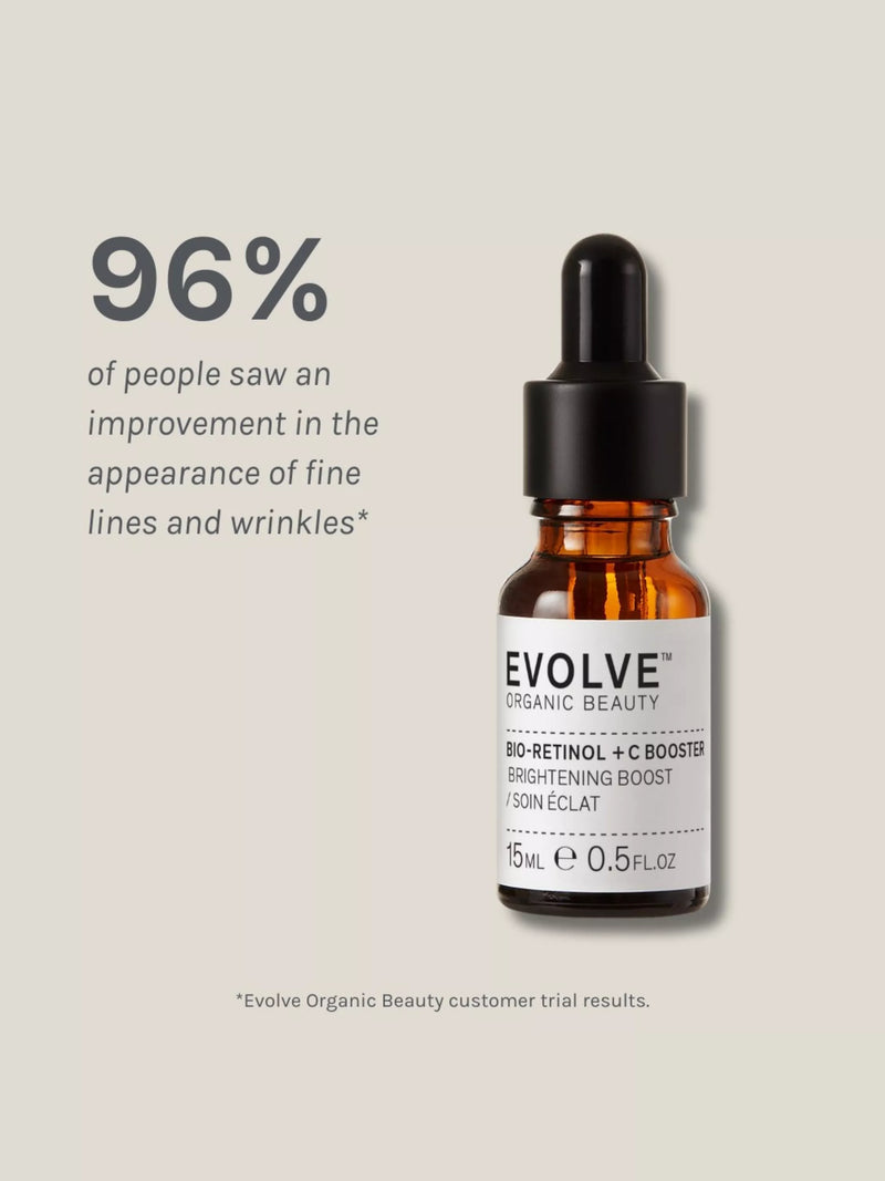 Evolve Organic Beauty Bio-Retinol + C Booster facial oil 15ml - British product