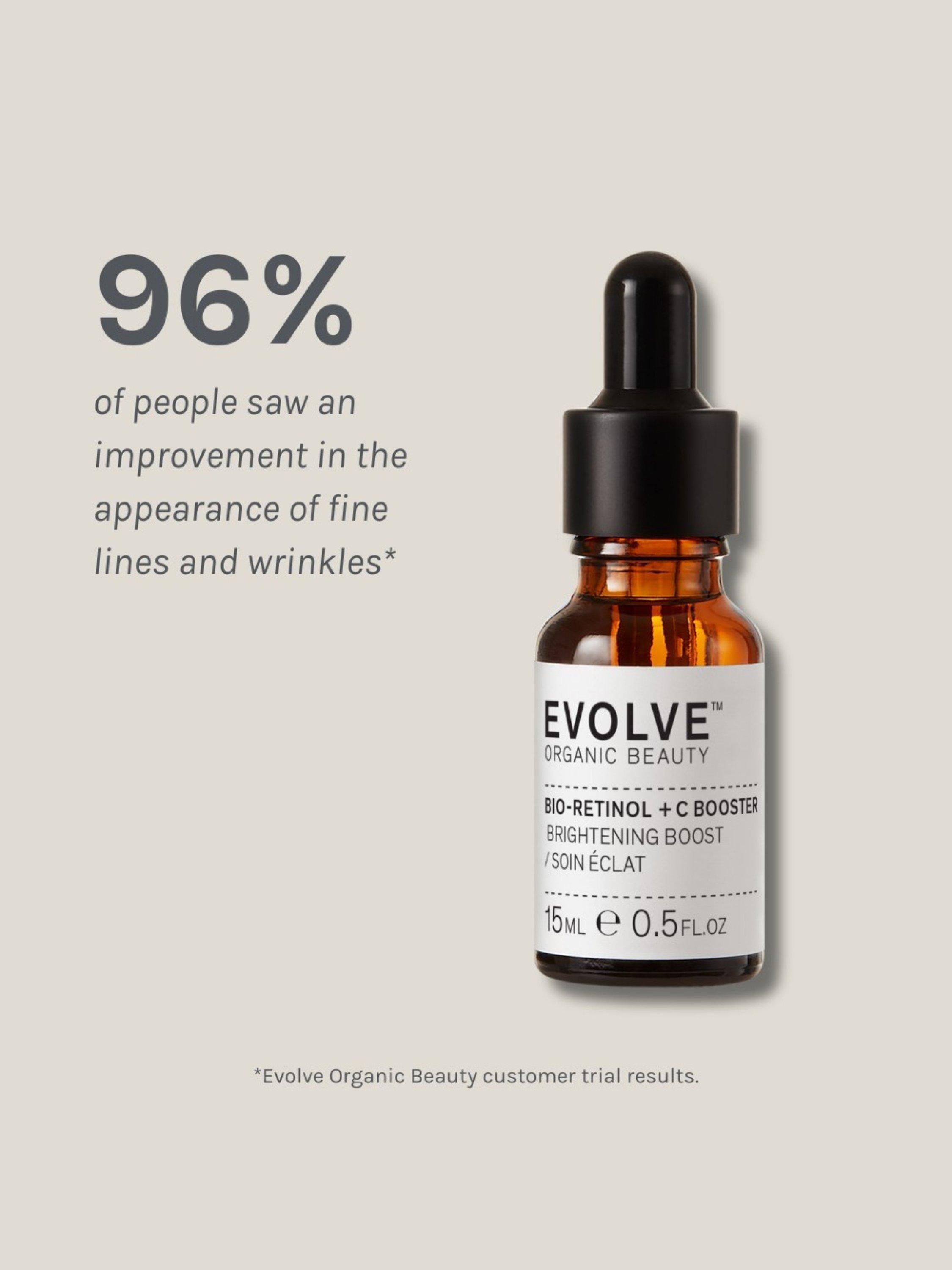 Evolve Organic Beauty Bio-Retinol + C Booster facial oil 15ml - British product