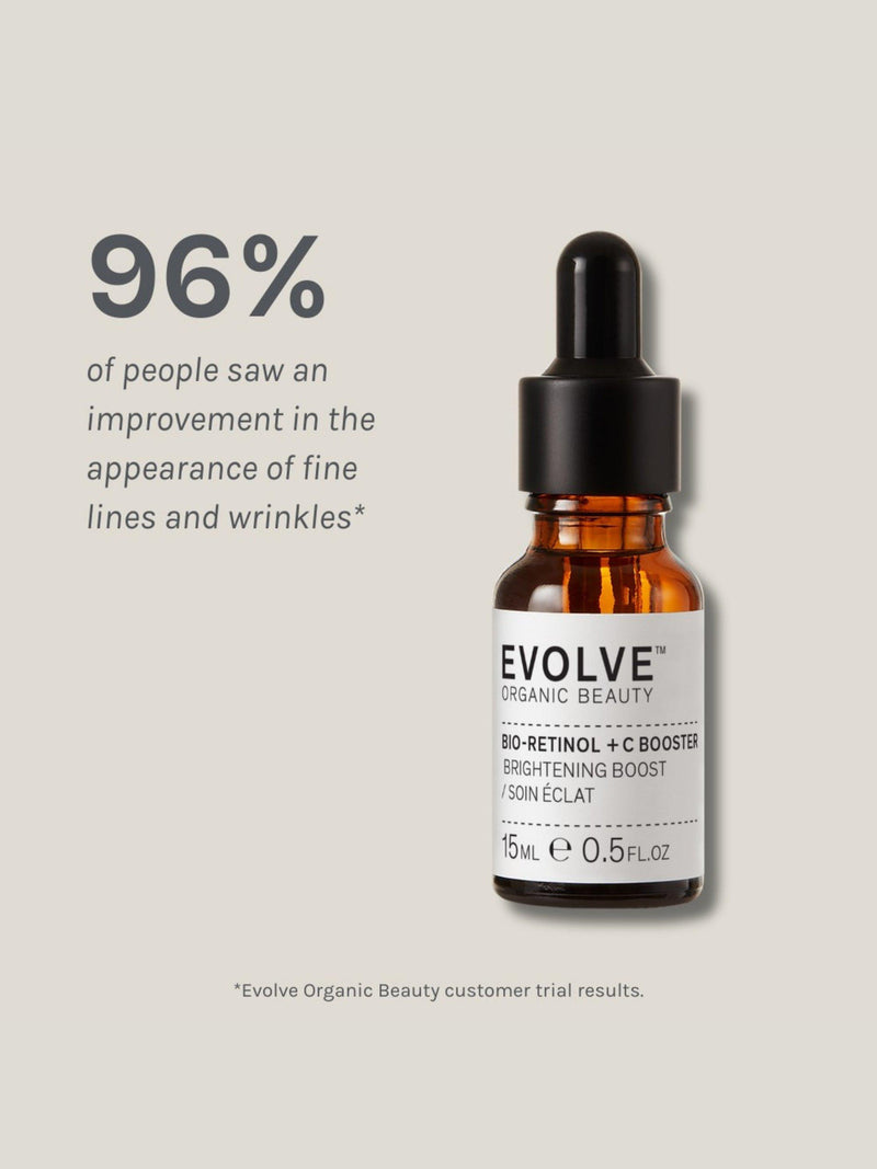 Evolve Organic Beauty Bio-Retinol + C Booster facial oil 15ml - British product