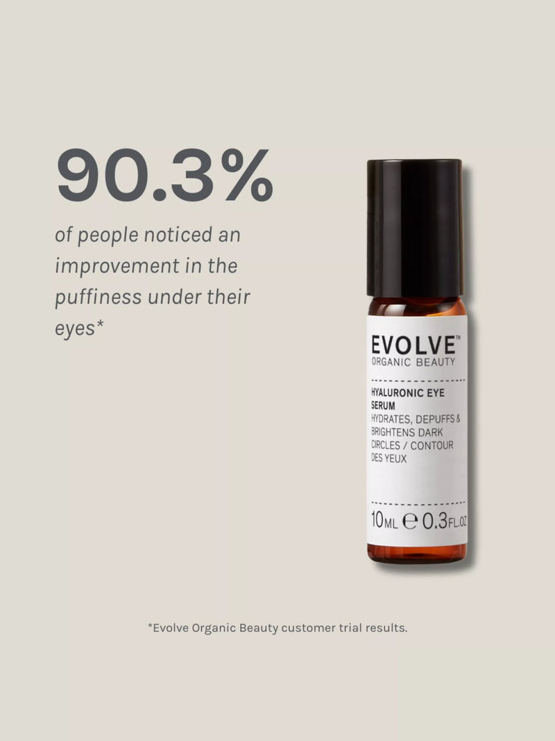 Evolve Organic Beauty Hyaluronic Eye Serum 10ml - British product