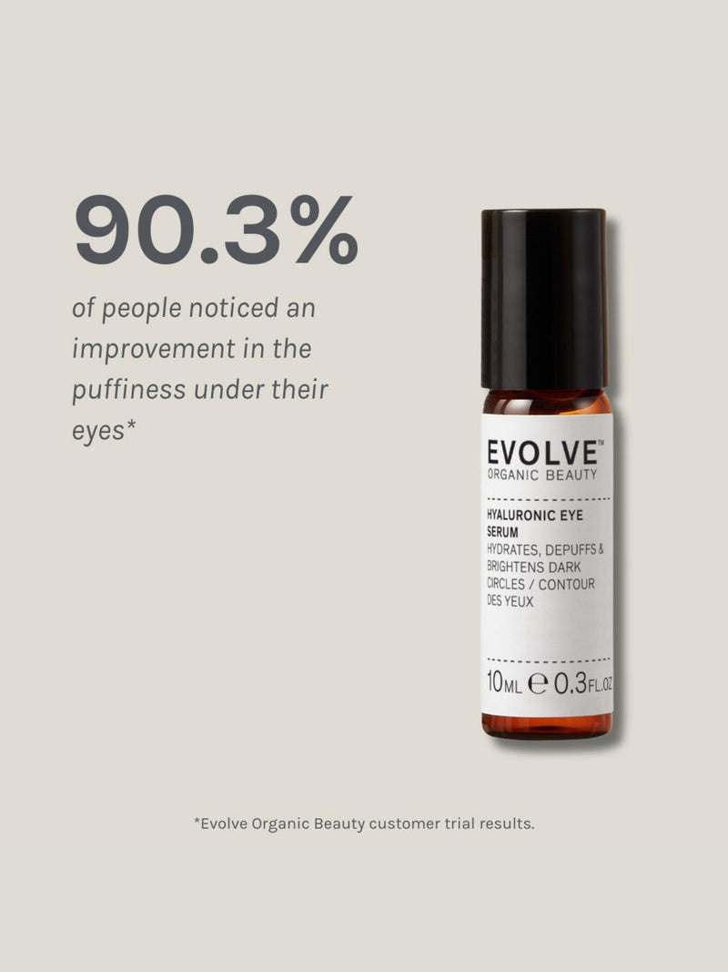 Evolve Organic Beauty Hyaluronic Eye Serum 10ml - British product