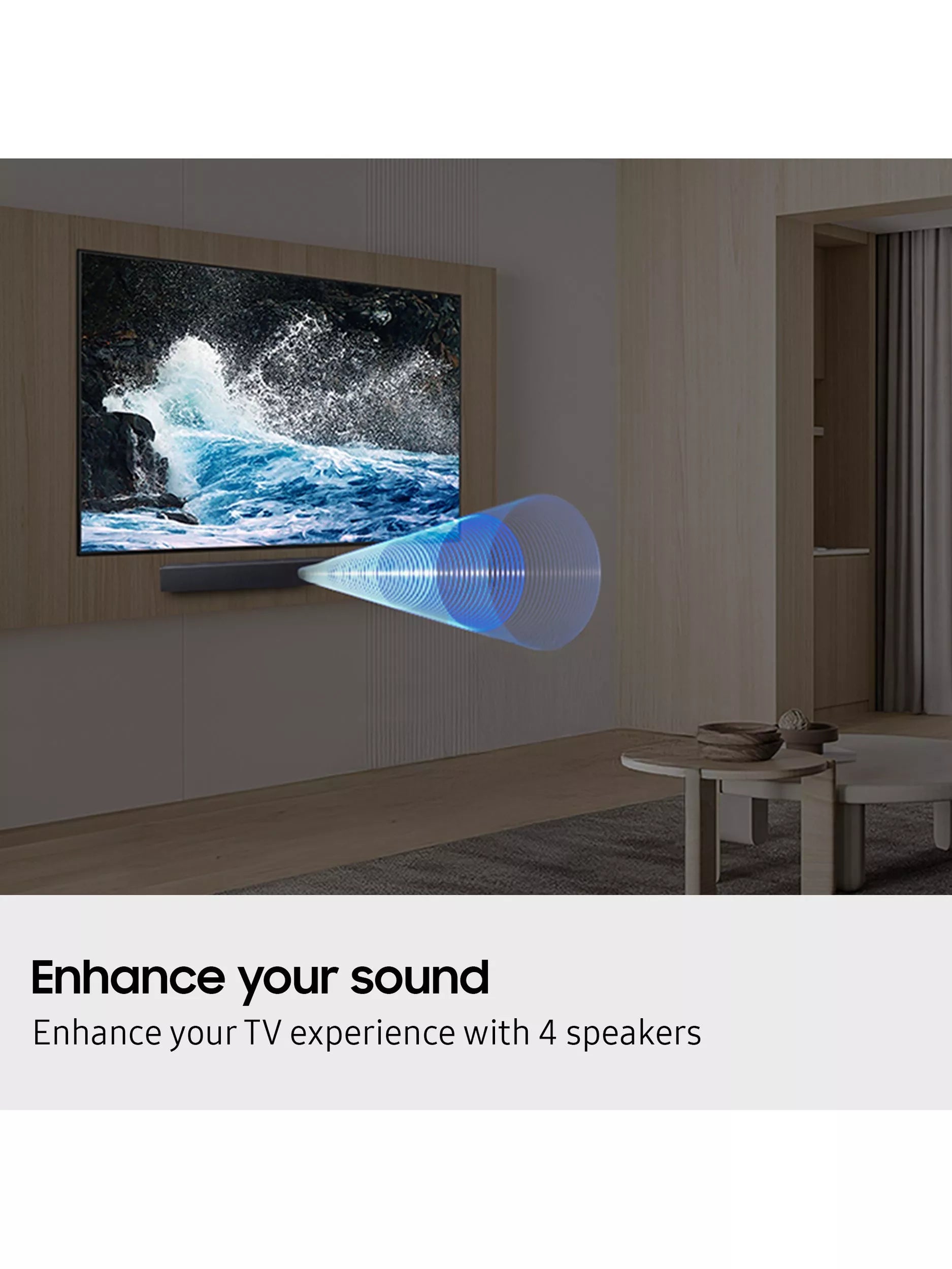 Samsung HW-B400F soundbar 40W black (British brand)