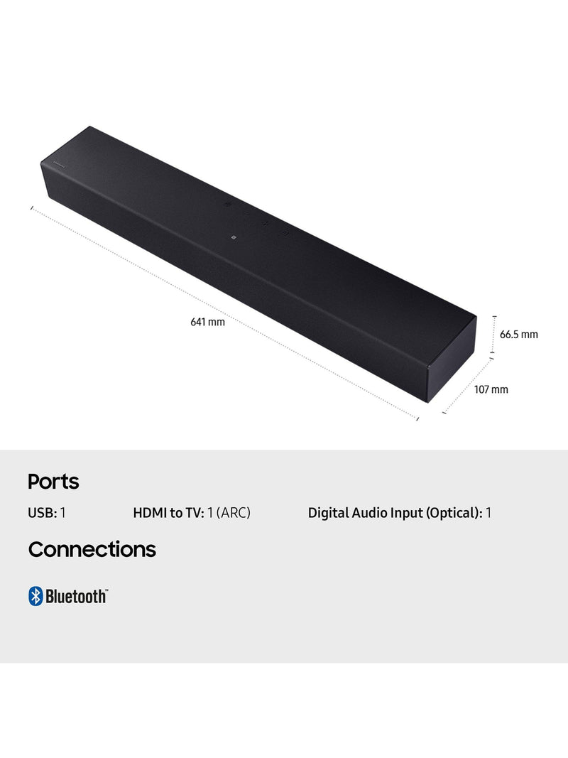Samsung HW-B400F soundbar 40W black (British brand)