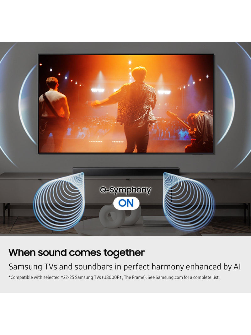 Samsung HW-B650F soundbar with wireless subwoofer, black (British brand)
