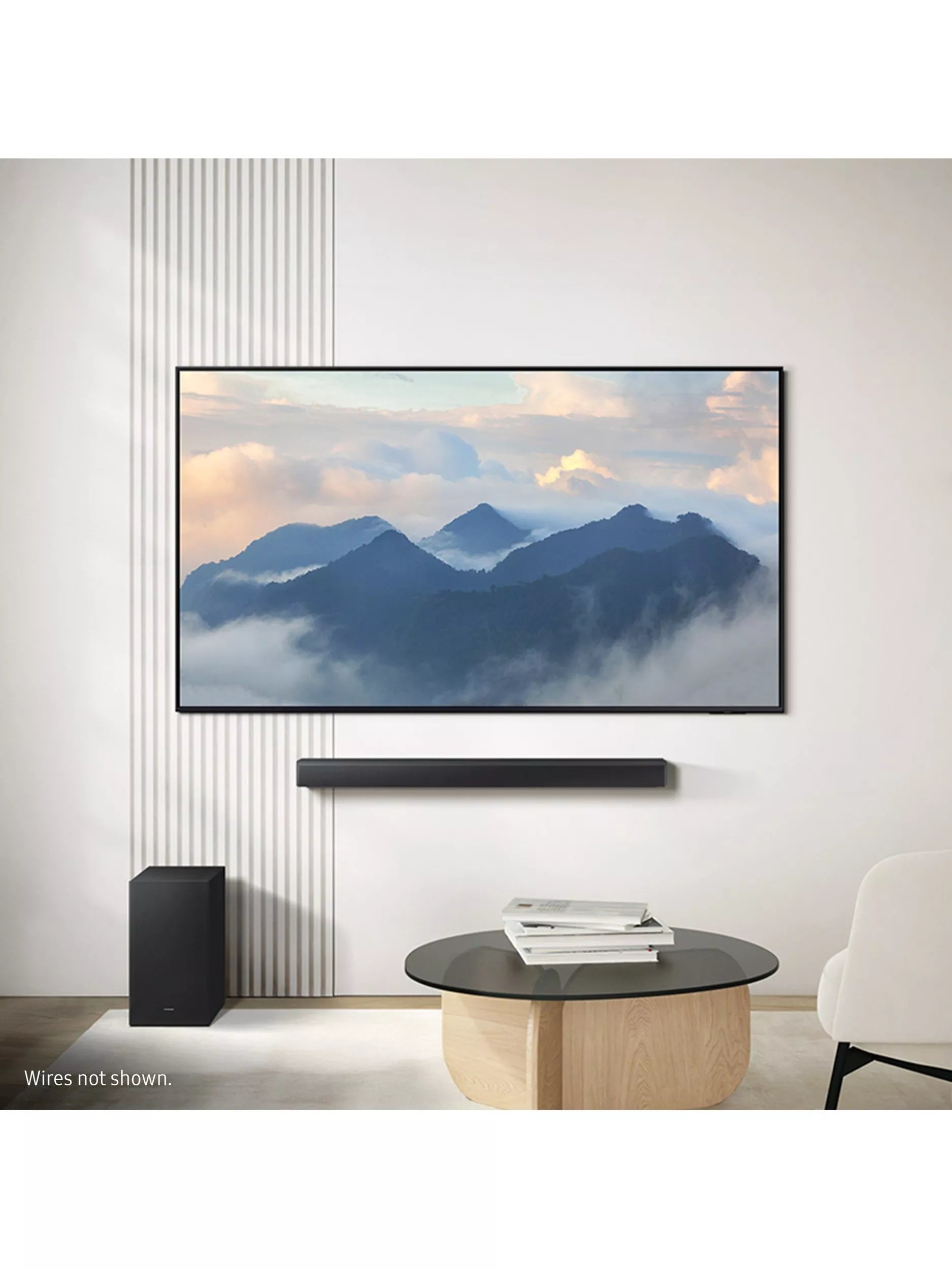 Samsung HW-B650F soundbar with wireless subwoofer, black (British brand)