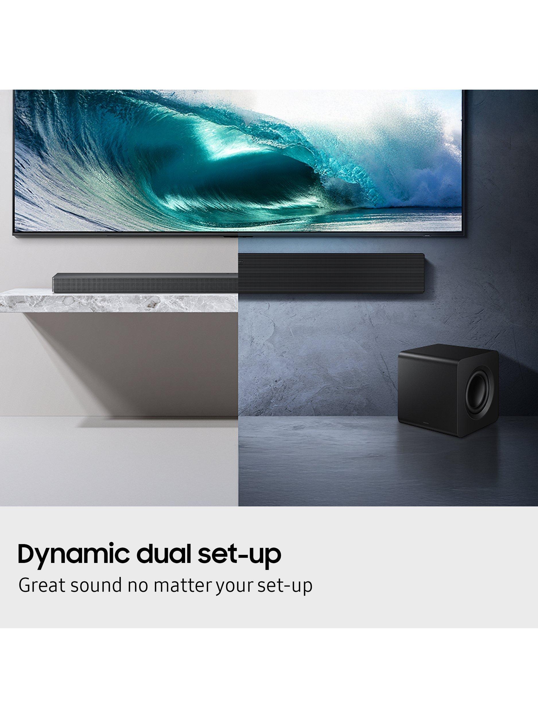 Samsung HW-QS700F soundbar with wireless subwoofer black (British brand)