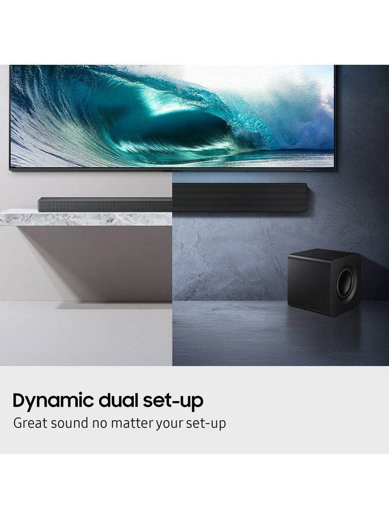 Samsung HW-QS700F soundbar with wireless subwoofer black (British brand)