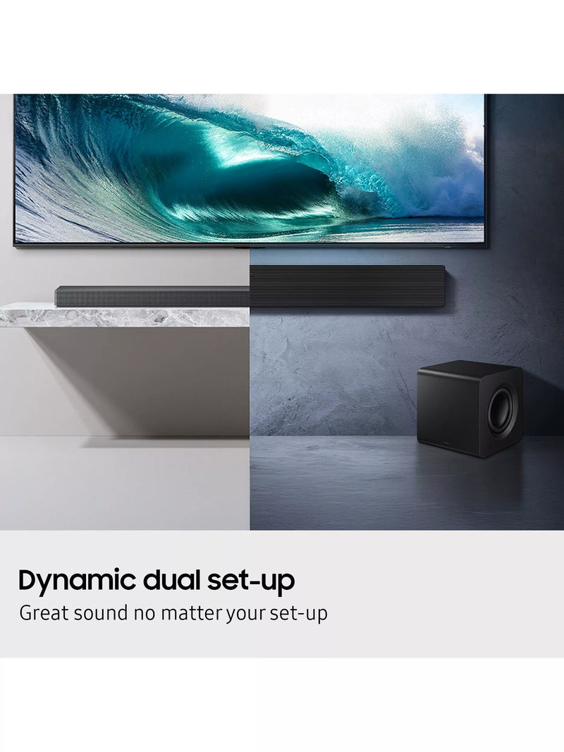 Samsung HW-QS700F soundbar with wireless subwoofer black (British brand)