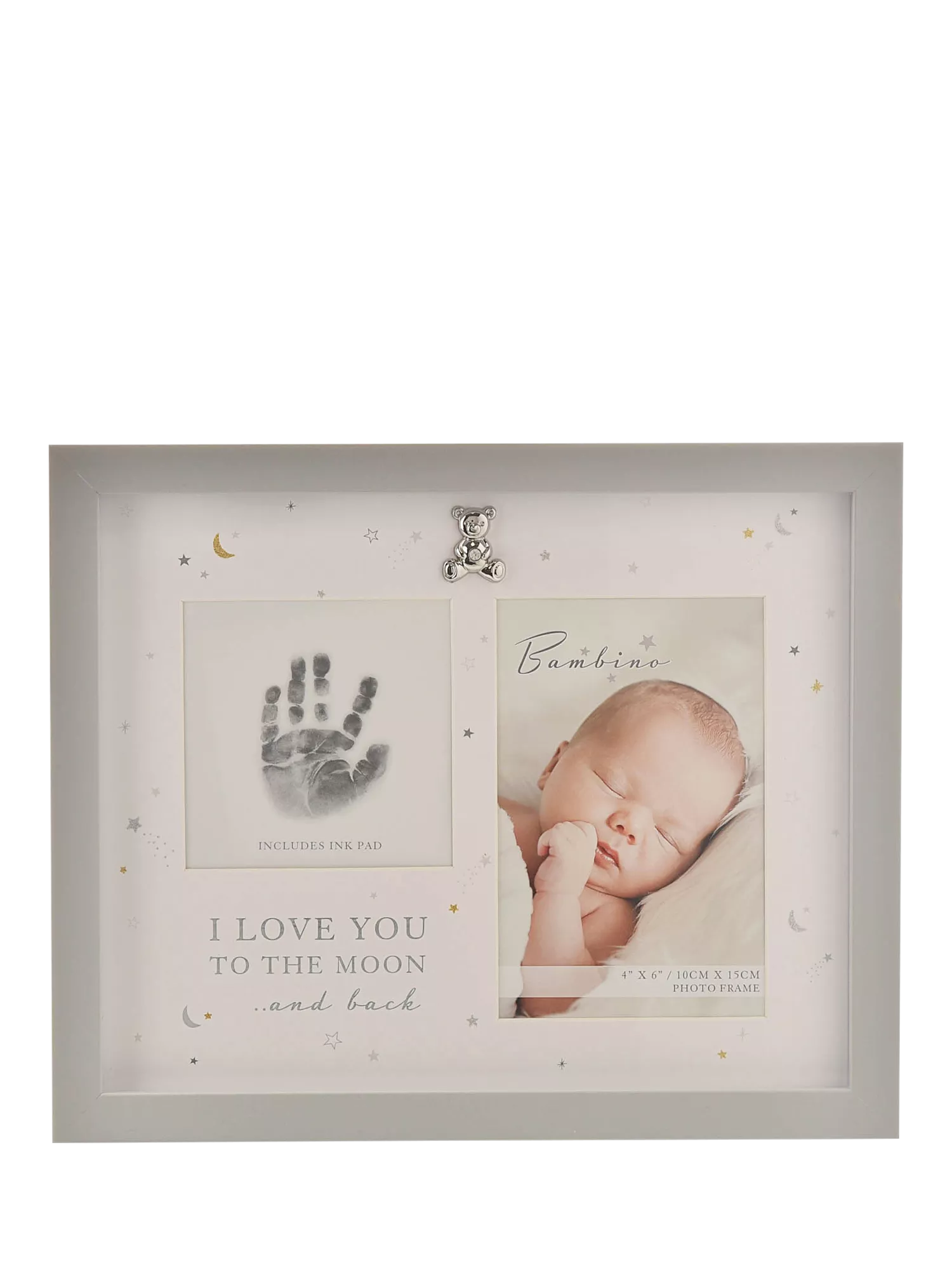 Bambino hand print frame and ink pad, British brand