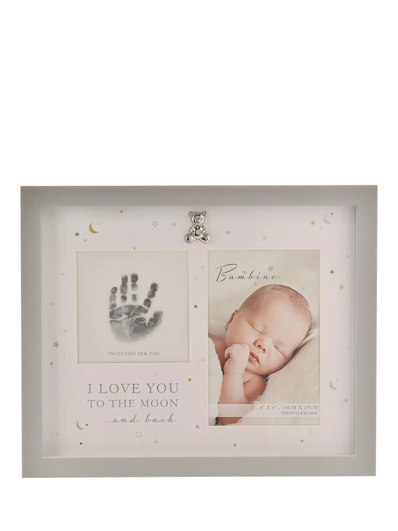 Bambino hand print frame and ink pad, British brand