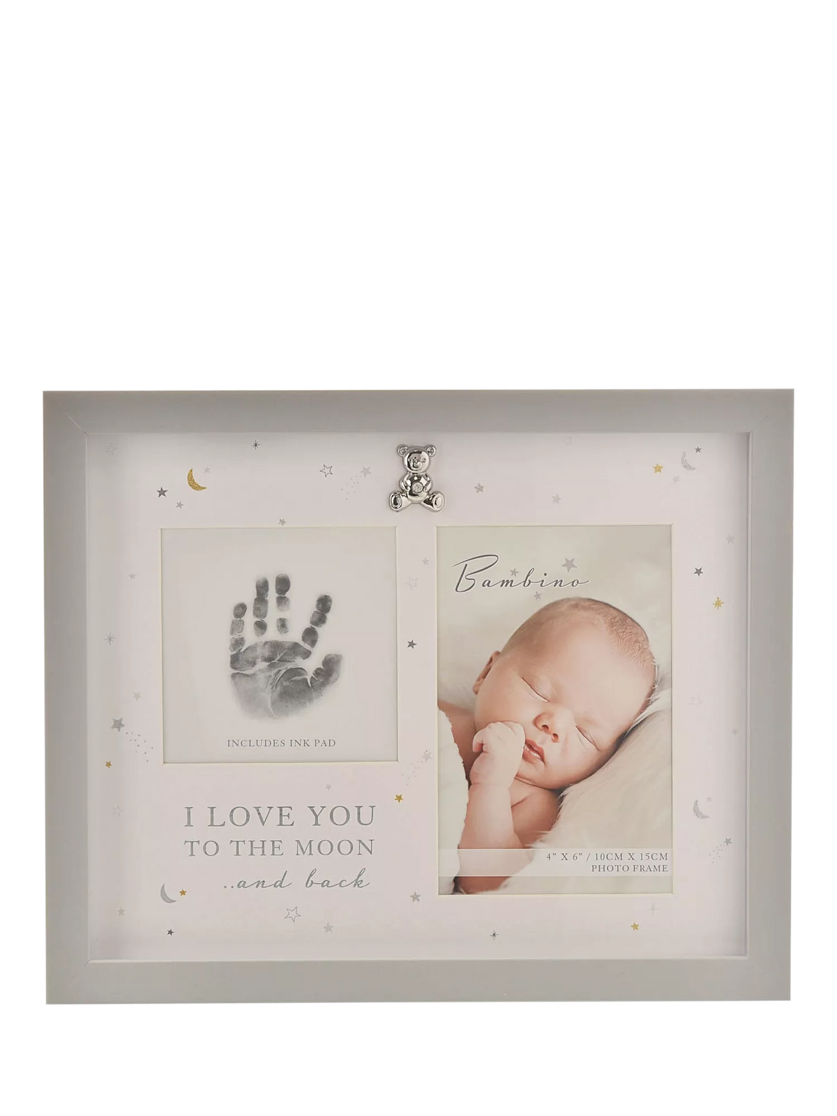 Bambino hand print frame and ink pad, British brand