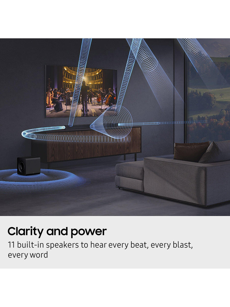 Samsung HW-Q800F soundbar with wireless subwoofer (British brand)