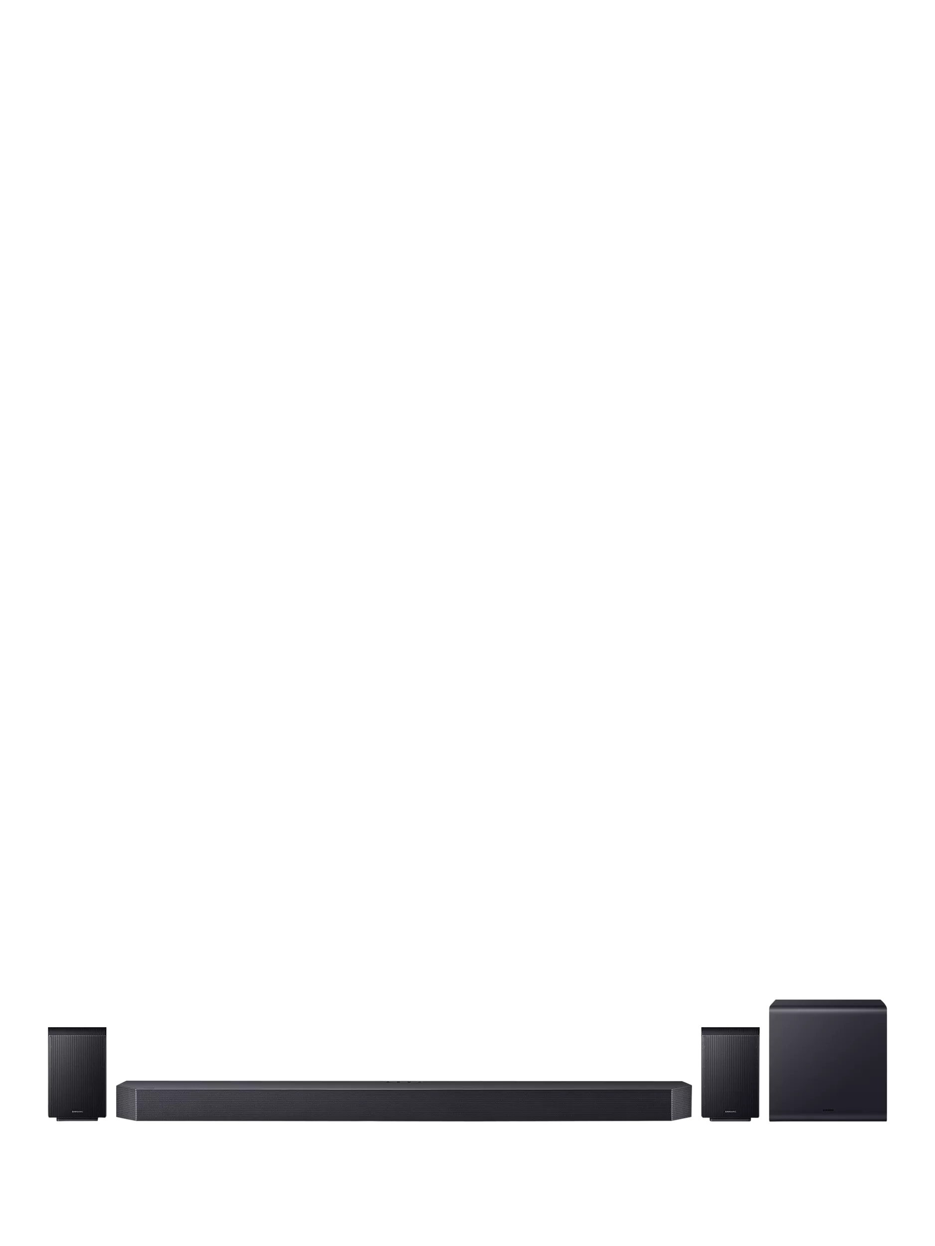 Samsung HW-Q990F soundbar with wireless subwoofer and rear speakers (British brand)