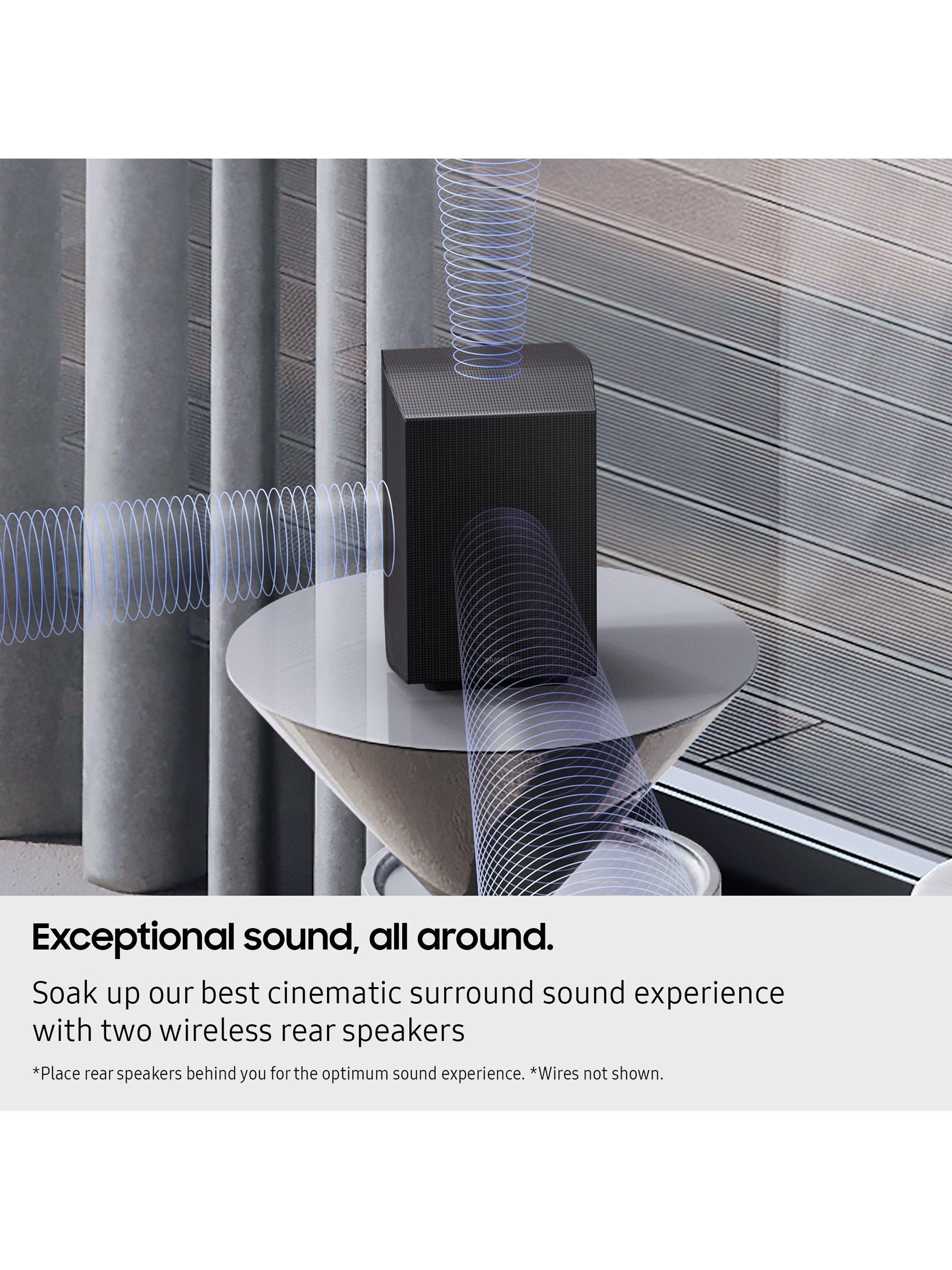 Samsung HW-Q990F soundbar with wireless subwoofer and rear speakers (British brand)