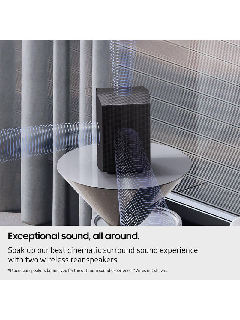Samsung HW-Q990F soundbar with wireless subwoofer and rear speakers (British brand)