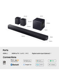 Samsung HW-Q990F soundbar with wireless subwoofer and rear speakers (British brand)