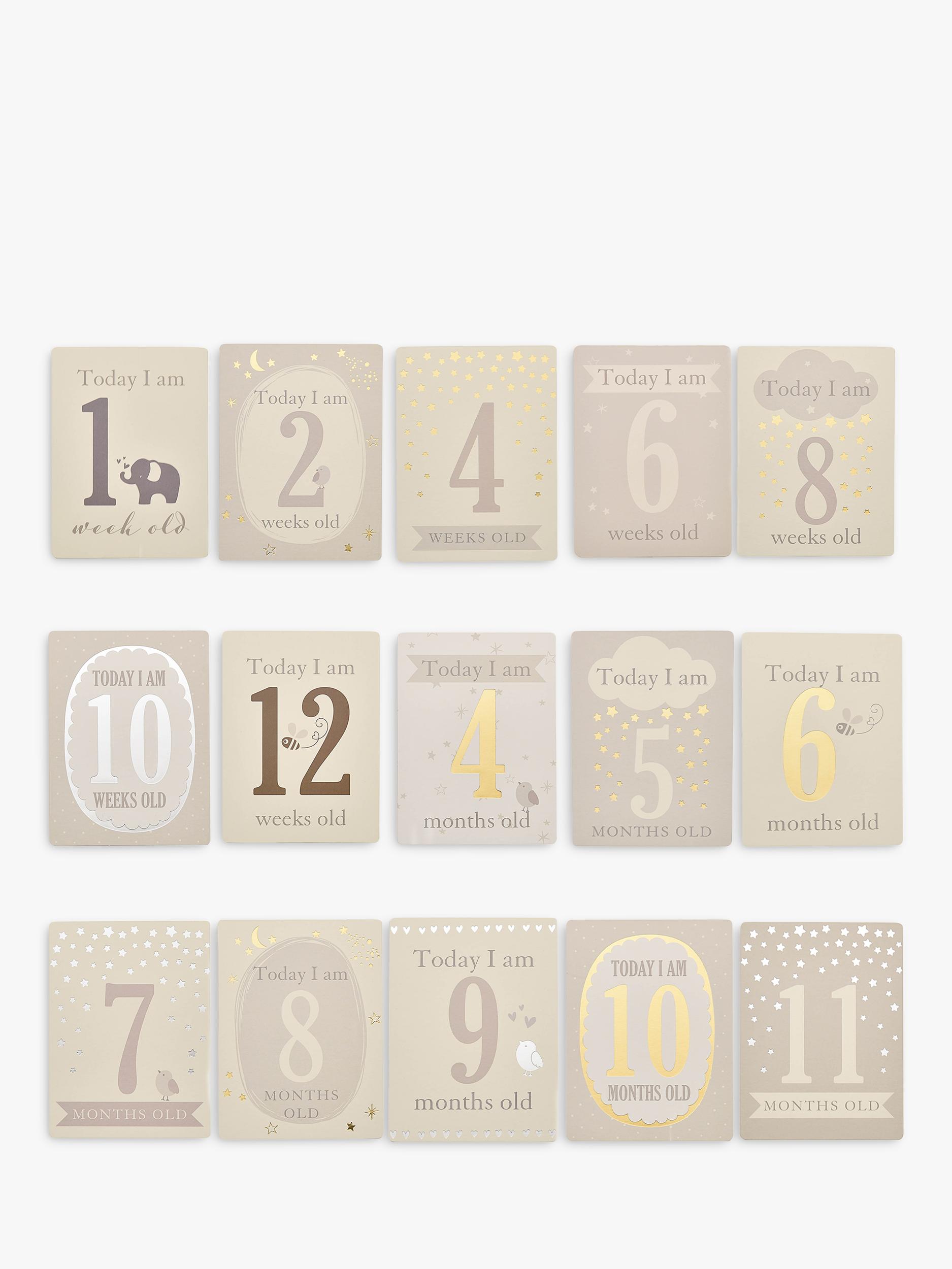 Bambino milestone cards Baby's Firsts set, UK version
