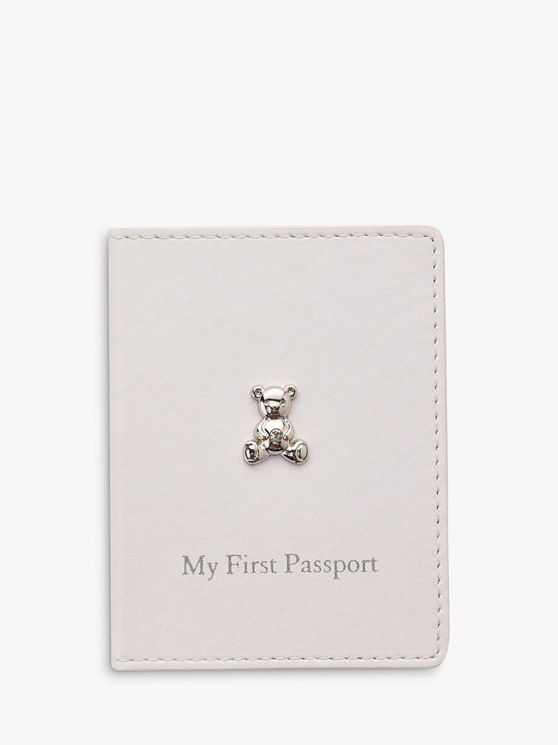 Bambino leatherette passport holder and luggage tag set (British brand)