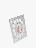 Bambino silver-plated multi-aperture photo frame (British brand)