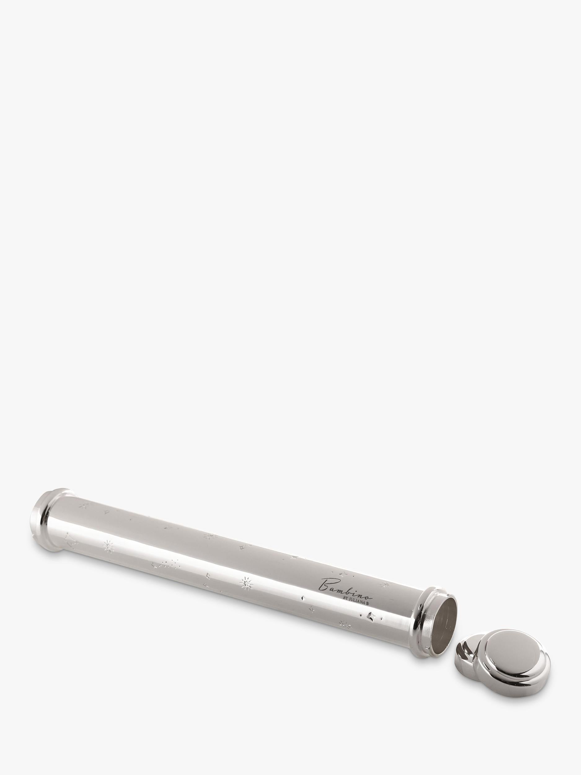 Bambino silver-plated celestial certificate holder UK version