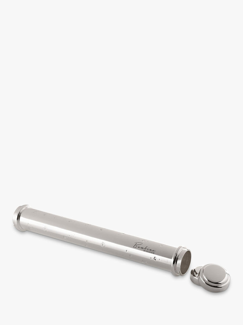 Bambino silver-plated celestial certificate holder UK version