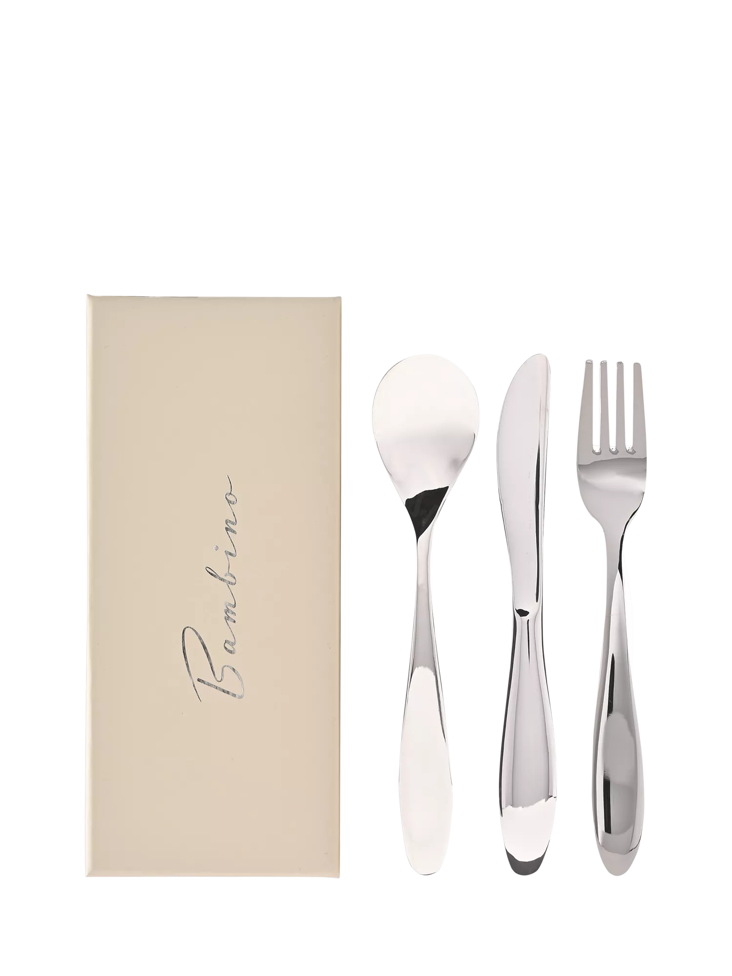 Bambino silver-plated children's cutlery set 3 piece (British brand)