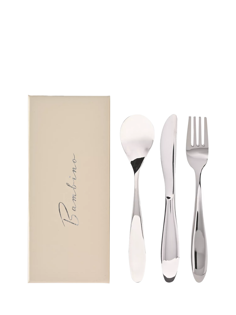Bambino silver-plated children's cutlery set 3 piece (British brand)