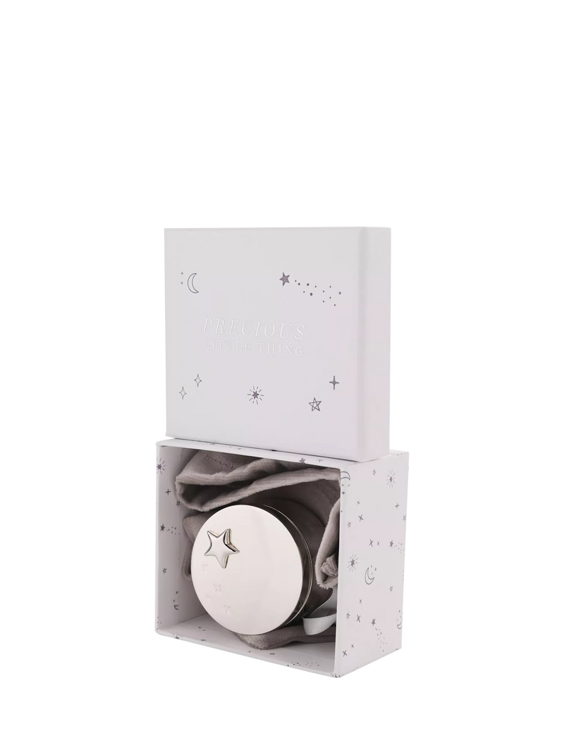 Bambino silver-plated keepsake box engraved Little Loved, UK version
