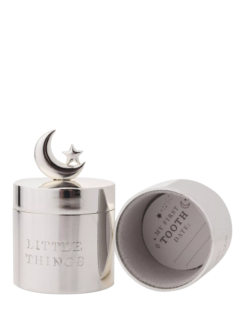 Bambino silver-plated stacking keepsake box with engraving, UK version