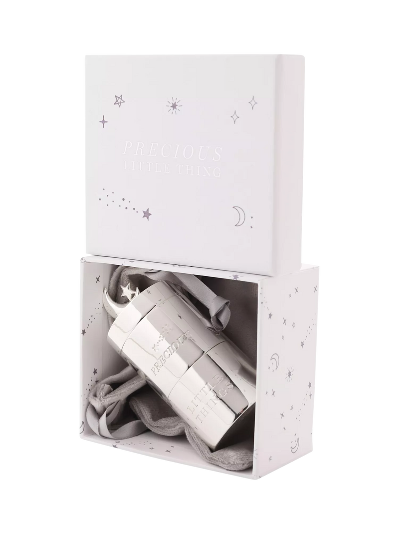 Bambino silver-plated stacking keepsake box with engraving, UK version