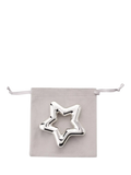 Bambino silver-plated star rattle - British product
