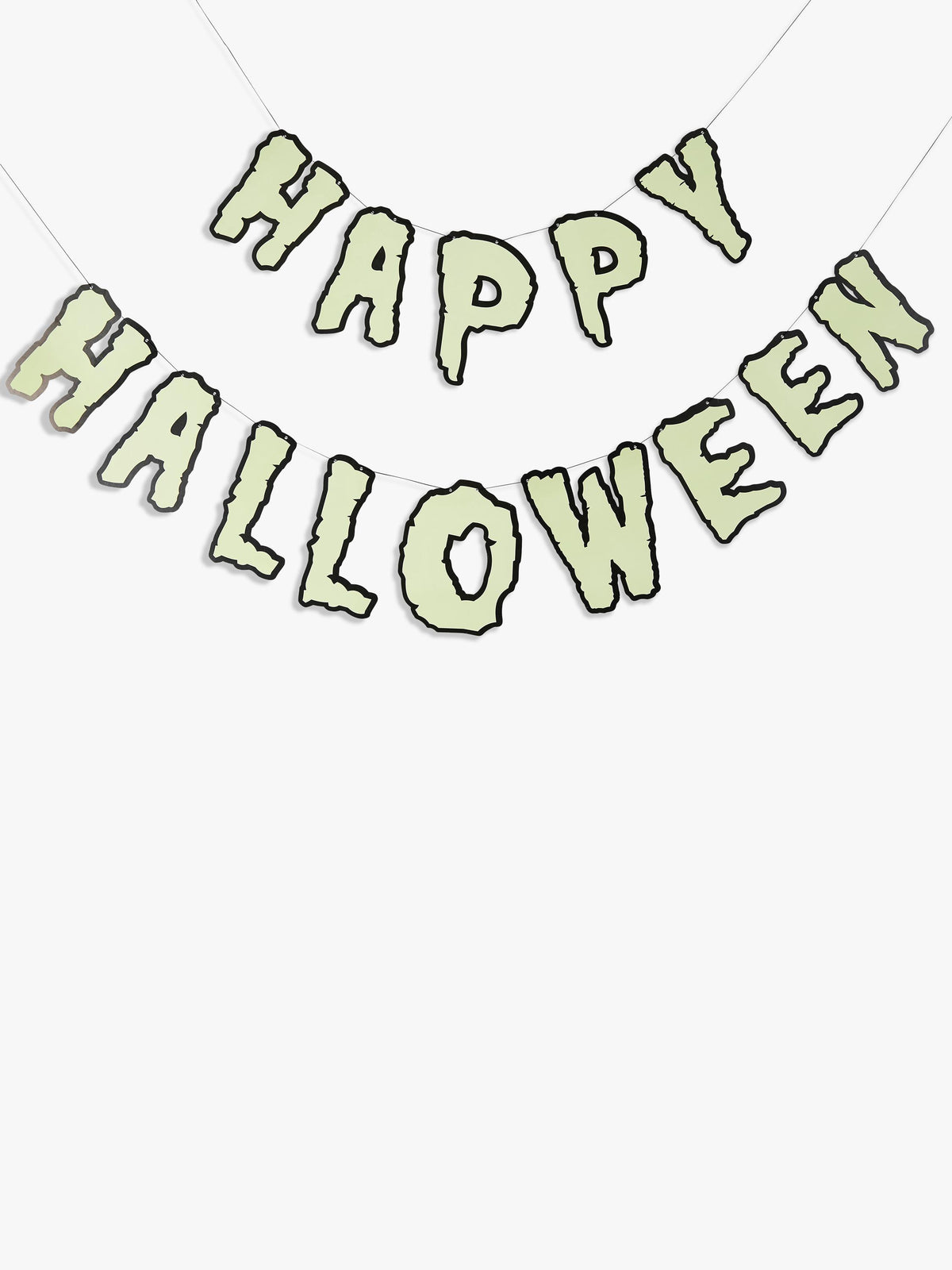 Hootyballoo Happy Halloween Glow In The Dark Card Banner L200Cm